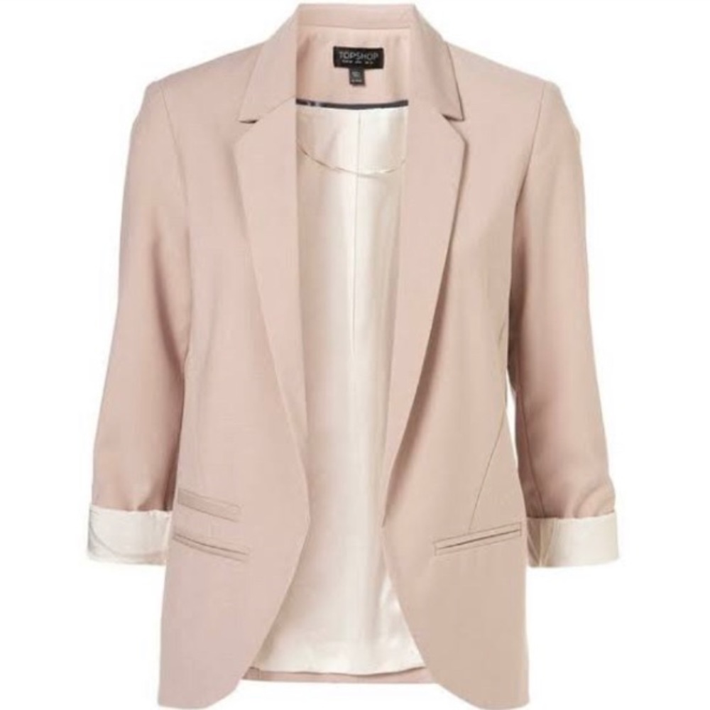 Topshop Blush Pink Blazer